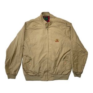 Vintage Izod Racer Jacket in Taupe